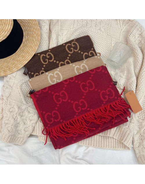 Gucci グッチマフラー 品番：X-LI-GG-59053ラインで在庫確認とご注文の際、品番を教えてください