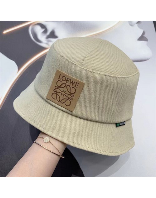 ロエベ 魚師の帽子 オシャレ モノグラム 刺繍logo付き 日焼け止め ファッション