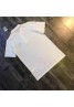 ロエベ tシャツ半袖 コットン製 シンプル 黒白 ソフト 刺繍 モノグラム ビジネス 男女兼用