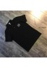 ロエベ tシャツ半袖 コットン製 シンプル 黒白 ソフト 刺繍 モノグラム ビジネス 男女兼用