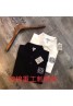 ロエベ Tシャツ 短袖 黒白 男性 polo 刺繍 人気 