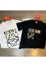 ロエベ ｔシャツ 黒白 モノグラム カジュアル 短袖 人気 男女通用