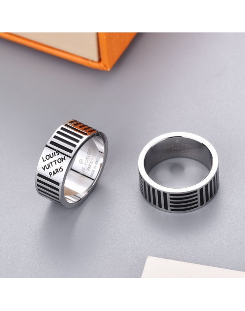 ルイヴィトン リング メンズ　指輪 エナメルチタン鋼 個性 ファション プレゼント 彼氏