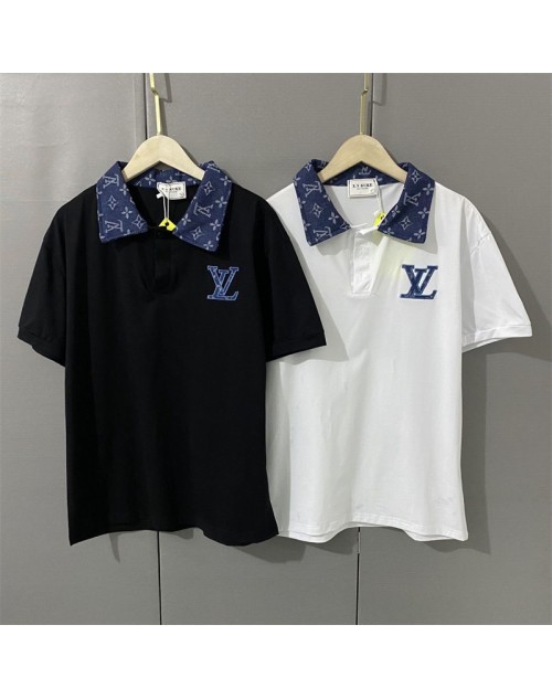 ルイヴィトン ｔシャツ 通勤　poloシャツ ゴルフ 人気 ファション