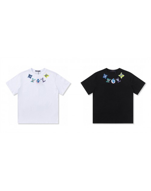 ルイヴィトン ｔシャツ 韓国風 経典 短袖 カジュアル 男女兼用