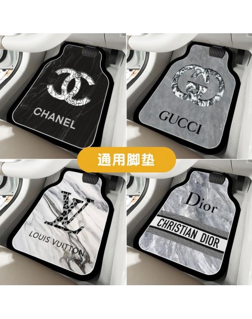 gucci グッチ サンダル シャネル CHANE　Dior ディオール　 LV ルイヴィトン カー用品 マット 水洗い可 4点セット 通用