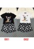 ルイヴィトン ディズニー 子供服 tシャツ 半パンツ セット服 90 - 160cm
