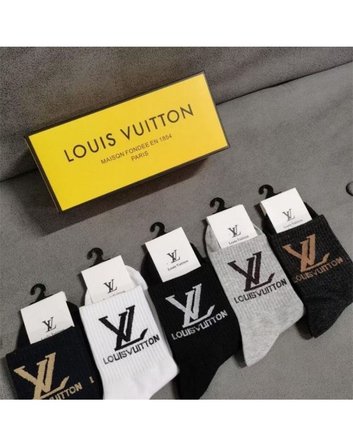 Lv ルイヴィトン袜子 靴下 品番：X-LI-LV-57135ラインで在庫確認とご注文の際、品番を教えてください
