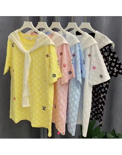 Lv ルイヴィトンtシャツ 品番：X-LI-LV-58438ラインで在庫確認とご注文の際、品番を教えてください