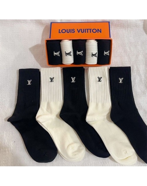 Lv ルイヴィトン靴下 品番：X-LI-LV-58863ラインで在庫確認とご注文の際、品番を教えてください