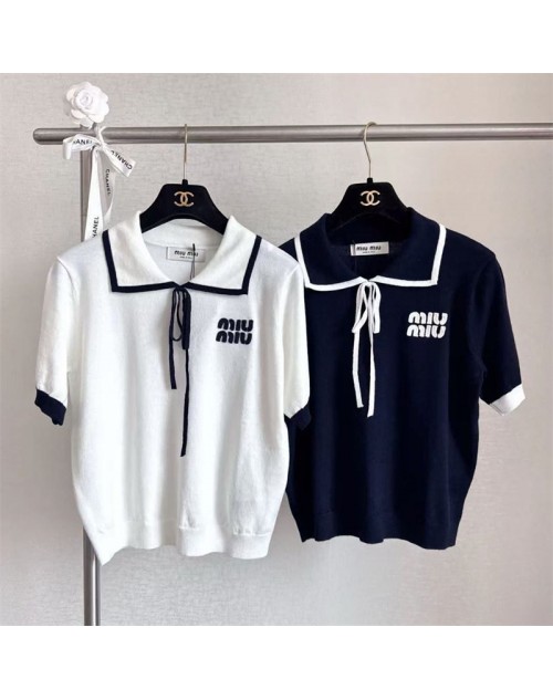 ミュウミュウ MiuMiutシャツ 品番：X-LI-MIU-58295ラインで在庫確認とご注文の際、品番を教えてください