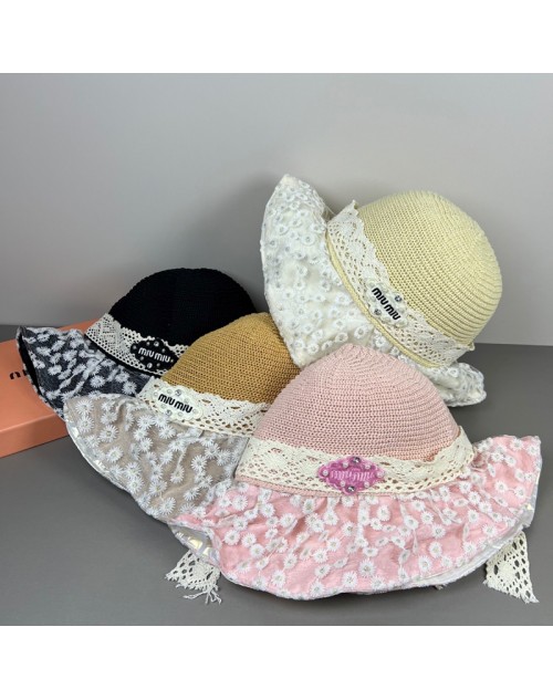 ミュウミュウ MiuMiuキャップ 品番：X-LI-MIU-59454ラインで在庫確認とご注文の際、品番を教えてください