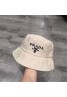 プラダ 魚師の帽子 キャップ オシャレ 刺繍logo付き 日焼け止め カジュアル 