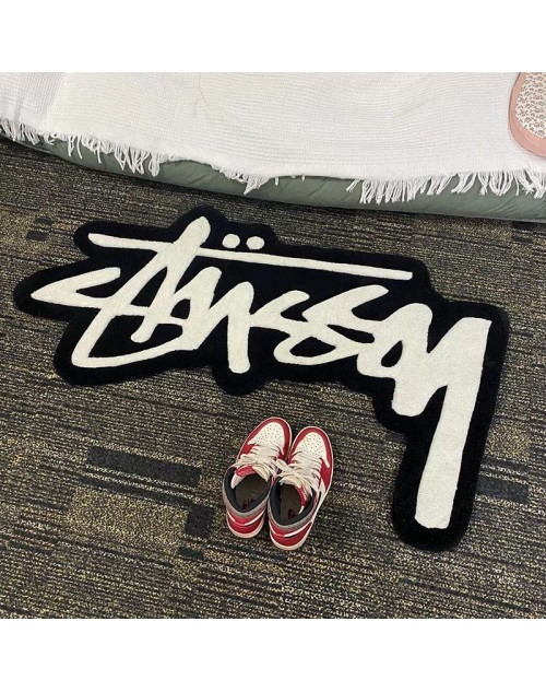 Stussy ステューシーカーペットマット 品番：X-LI-STU-58818ラインで在庫確認とご注文の際、品番を教えてください