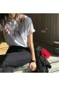 ヴァレンティノ Tシャツ シンプル モノグラム 黒白 丸首 潮流 男女兼用